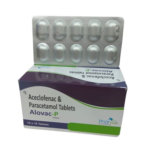 Aceclofenac 100 MG + Paracetamol 325 mg Tablets