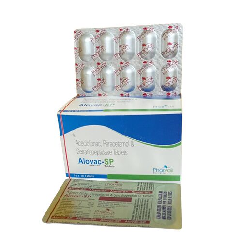 Aceclofenac+Paracetamol+Serratiopeptidase Tables