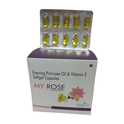 Evening Primrose Oil and Vitamin E Soft Gel Capsules