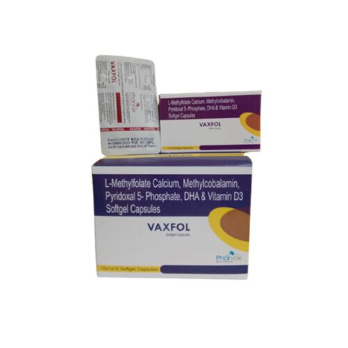 L-MethylFolate, Methylcobalamin, Pyridoxal-5 Phosphate, DHA and Vitamin D3 Softgel Capsules