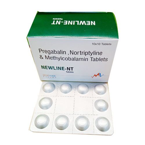 Pregabalin 75 mg + nortriptyline 10 mg +methylcobalamin 500 mg Tablets