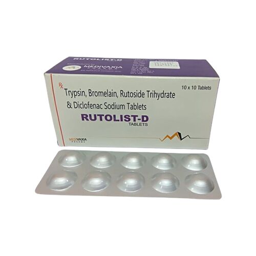 Trypsin, Bromelain, Rutoside and Diclofenac Sodium Tablets
